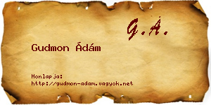 Gudmon Ádám névjegykártya